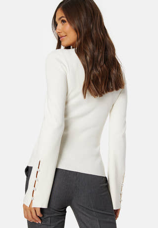 Carlie Pearl Button Top