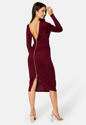 Danniela zip midi dress
