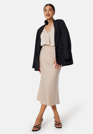 Sleeveless Satin Top