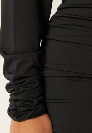 Draped Mini Dress