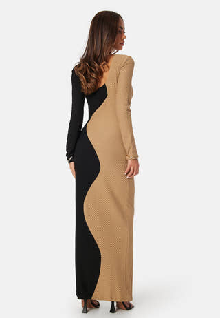 Structure Contrast Dress