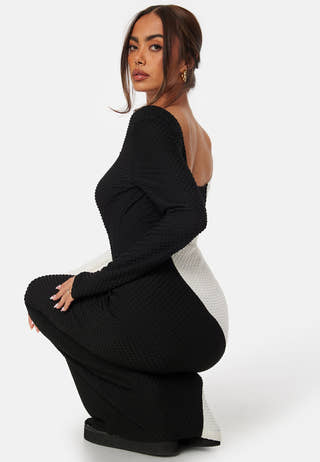 Structure Contrast Dress