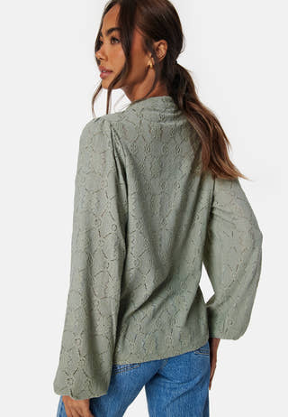 Long Sleeve Button Blouse