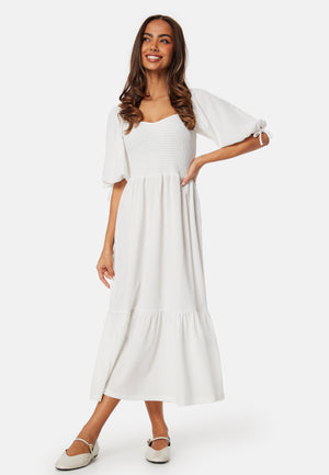 Short Sleeve Smock Dress