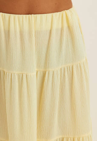 Flounce Maxi Skirt