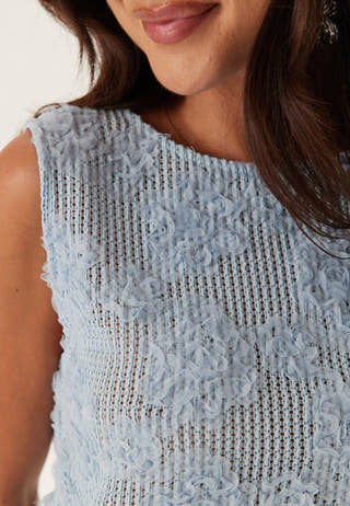 Flower Mesh Top