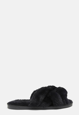 Franny Braided Fluffy Slipper