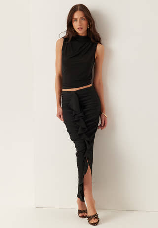 Frill Ankle Skirt