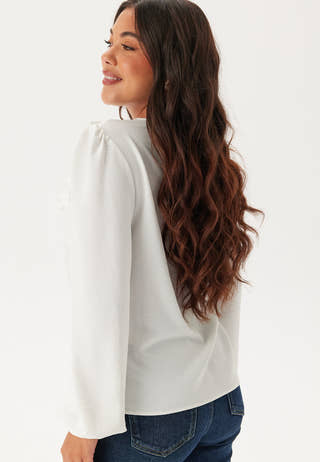 Frill Detail Puff Sleeve Blouse