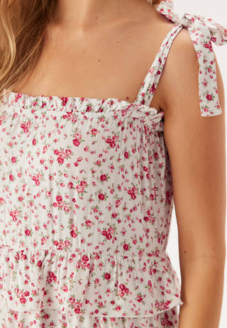 Frill Maxi Viscose Dress