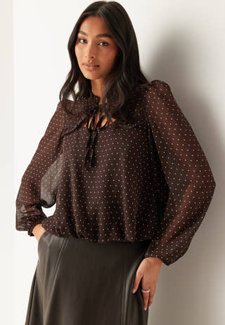 Frill Tie Blouse