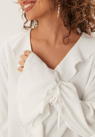 Frill Tie Blouse