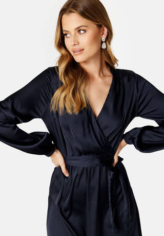 Gisele Satin Midi Dress