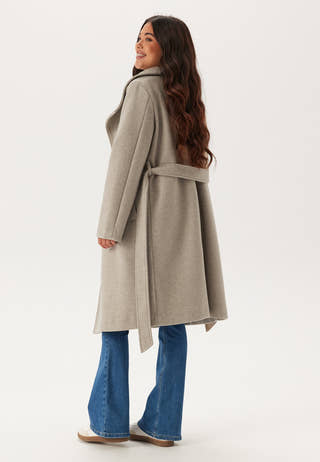 High Neck Midi Coat