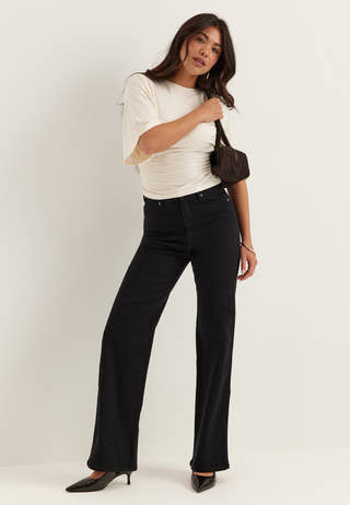 High Straight Leg Jeans
