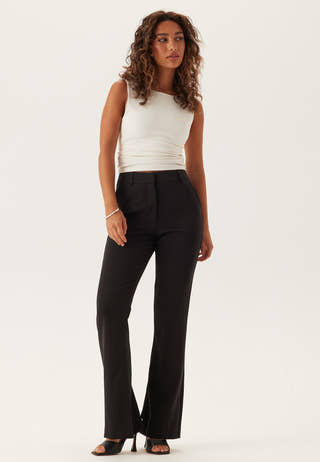 High Waist Flared Suit Trousers