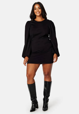 Balloon Sleeve Short Dress