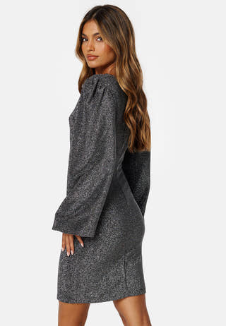 Puff Sleeve Sparkling Dress