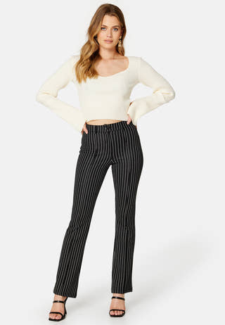Soft flared suit trousers