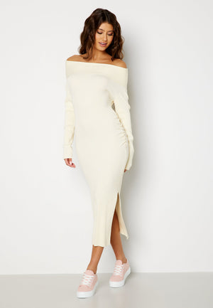 Josie knitted off shoulder dress