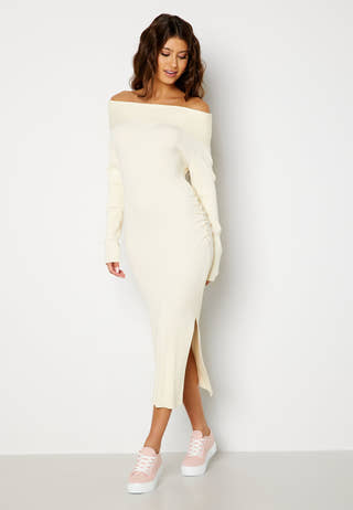 Josie knitted off shoulder dress