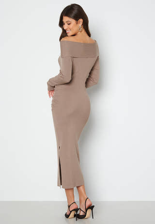 Josie knitted off shoulder dress