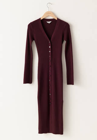 Knitted Cardigan Dress
