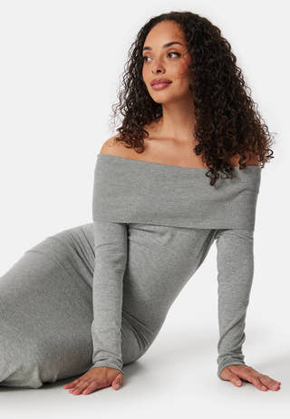 Knitted Off Shoulder Dress