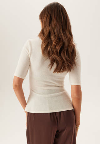Knitted Peplum Top