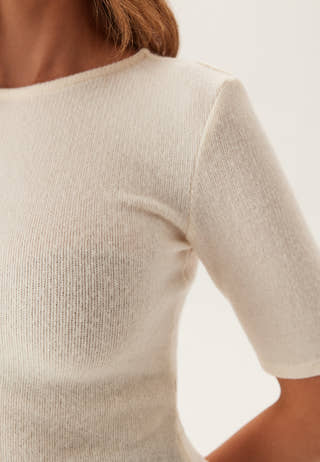 Knitted Peplum Top