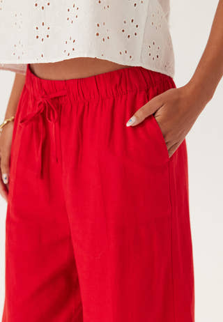 Linen Blend Trousers