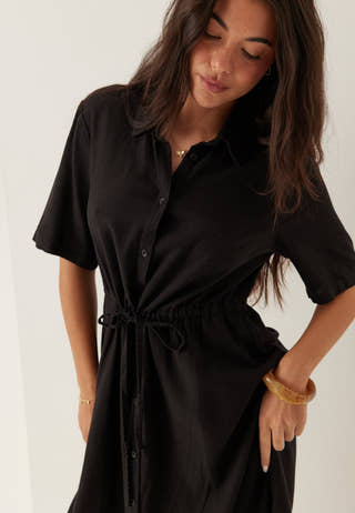 Linen Shirt Dress