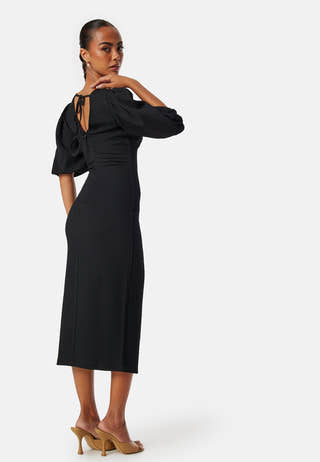 Structure Puff Sleeve Dress