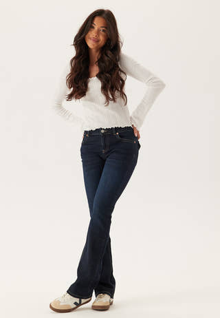 Low Bootcut Flap Jeans
