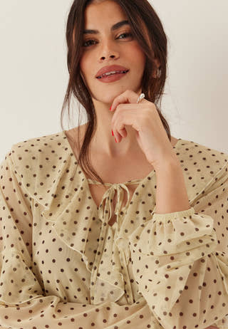 Mesh Frill Top