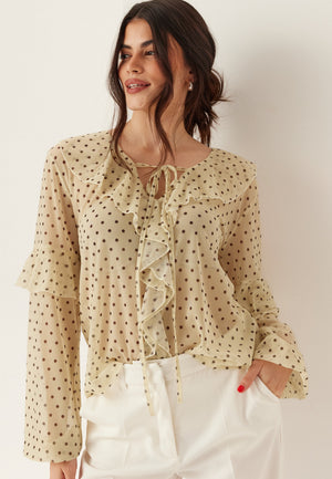 Mesh Frill Top