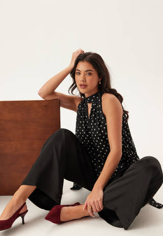 Mesh Tie Top