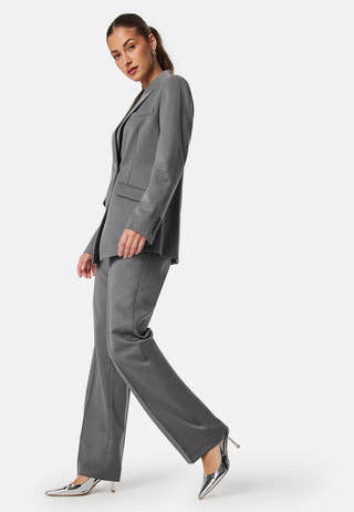 Mid Waist Suit Trousers