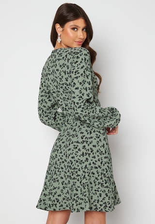 Miriam flounce wrap dress