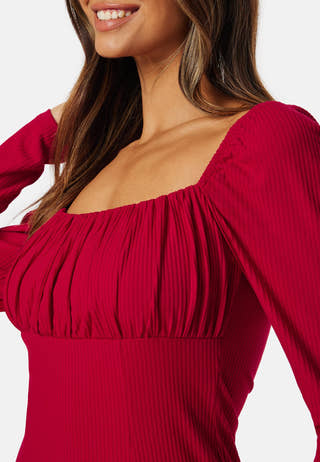 Square Neck Midi Dress