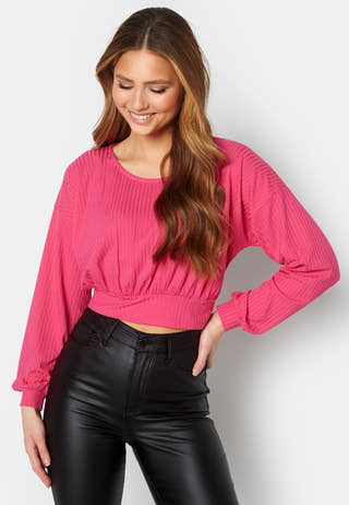 Nicolina long sleeve tie top