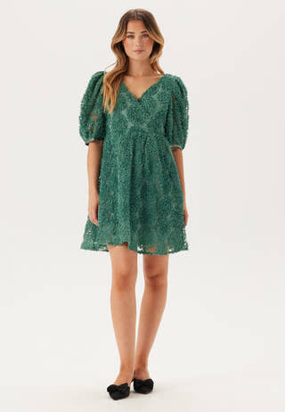 3D Puff Sleeve Dress