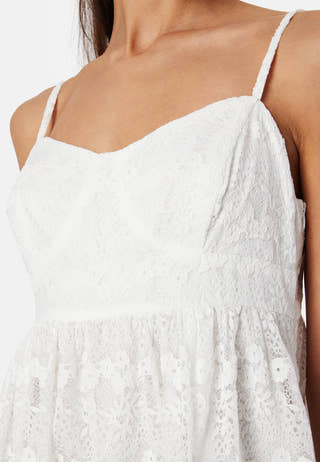 Lace Strap Midi Dress