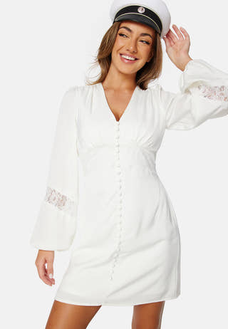 Button Front L/S Dress