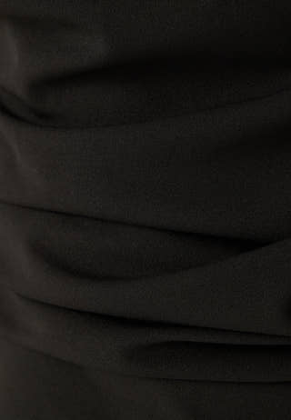 Asymmetric Draped Maxi Dress