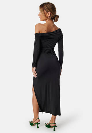 Asymmetric Off Shoulder Soft Ankle Dress
