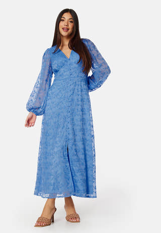 Embroidered Midi Dress