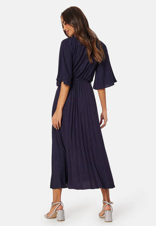 Elsina Pleated Sparkling Dress