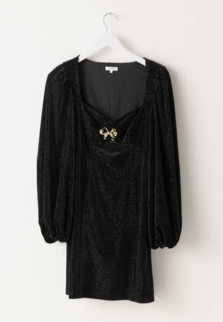 Embellished Bow Dress