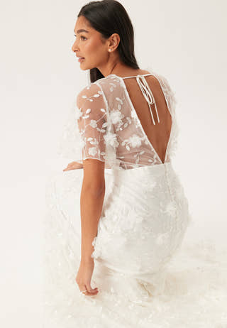 Embroidered Floral Wedding Gown